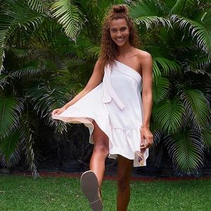 Free People Avery one shoulder mini dress
